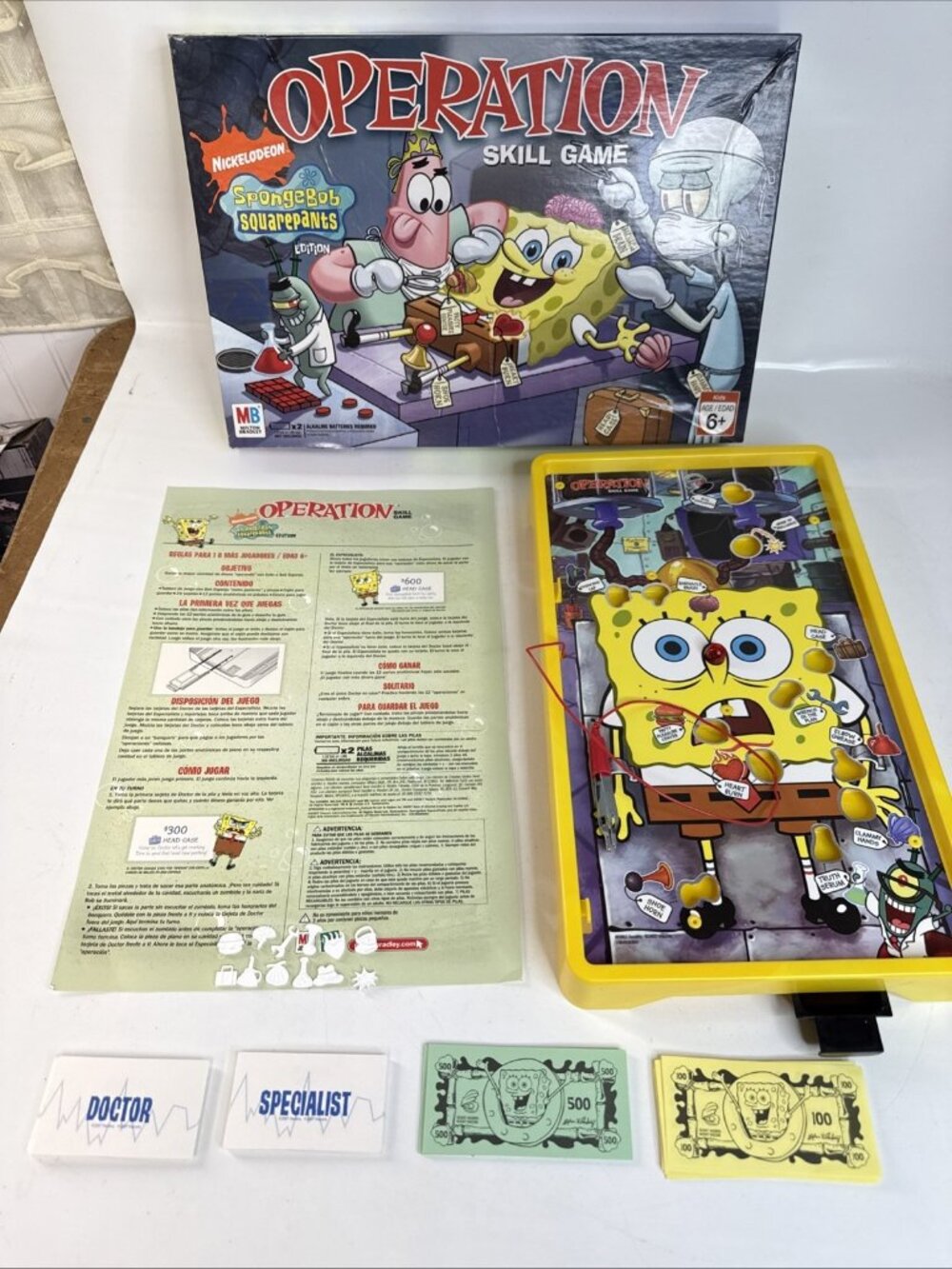 Operation SpongeBob SquarePants Edition Skill Game - Complete - 2007 - WORKS
